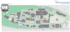 Kantonsspital Luzern Situationsplan mit PQ3000