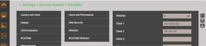 Client Whitelist / Client IEC61850 Whitelist [Firewall]